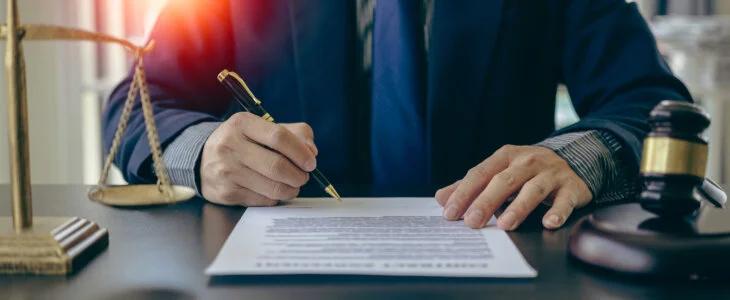 The weighing scale of justice Lawyer behind the scenes, law, justice, jurisdiction concept, judge, hammer, lawyer working on documents Laws, advice and ideas