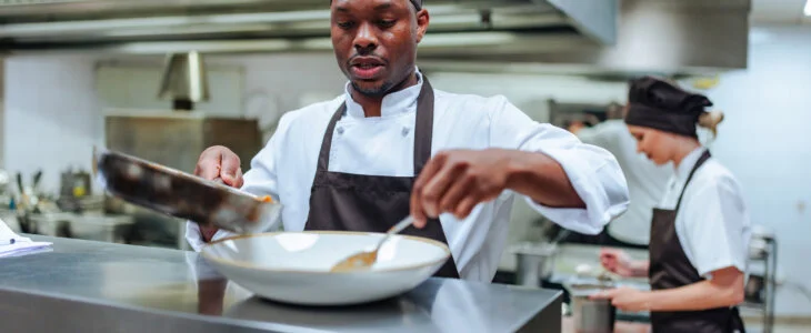 Employee at a restaurant